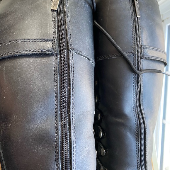 Harley Davidson Womens Leather Motorcycle Boots - Picture 4 of 8